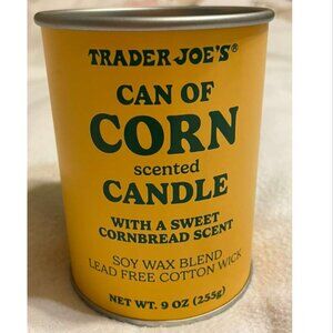 Trader Joe's - Can of Corn Scented Candle - 9oz, Soy Wax Blend